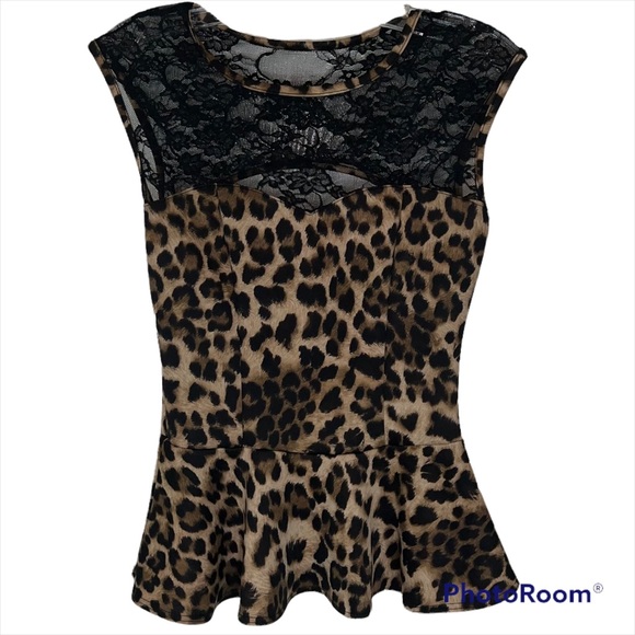 a'gaci Tops - A’GACI Cheetah Tank Blouse. Size S